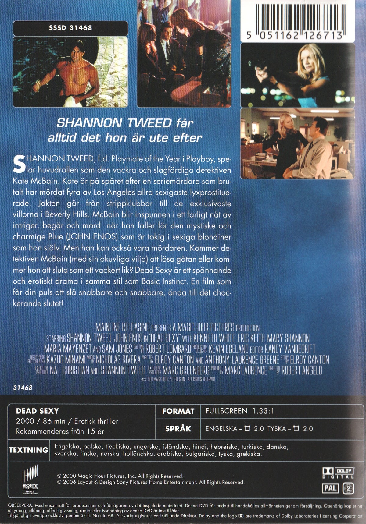 Dead Sexy (2001) DVD