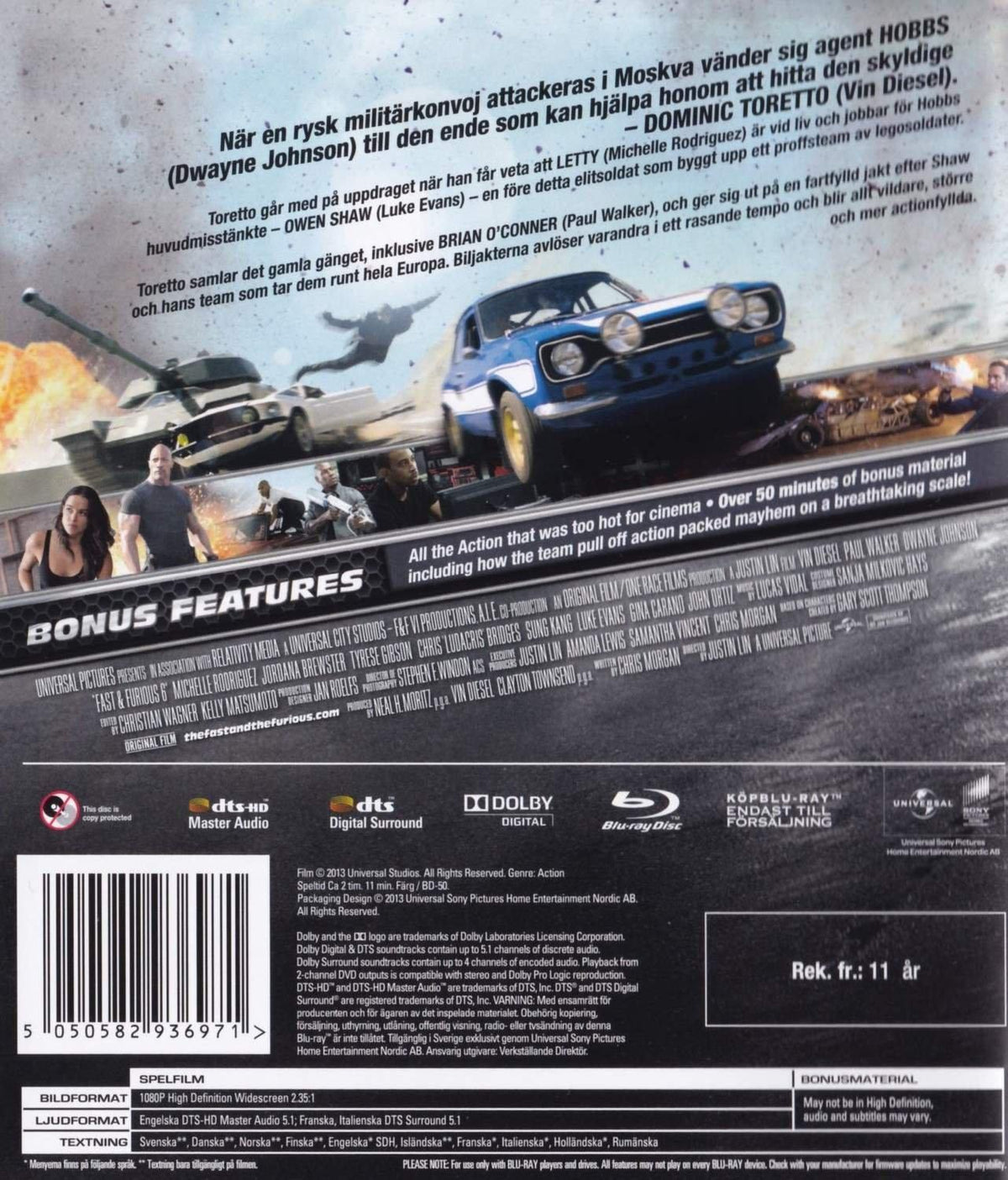 Fast & Furious 6 (2013) Blu-ray