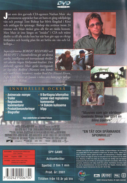 Spy Game (2001) DVD