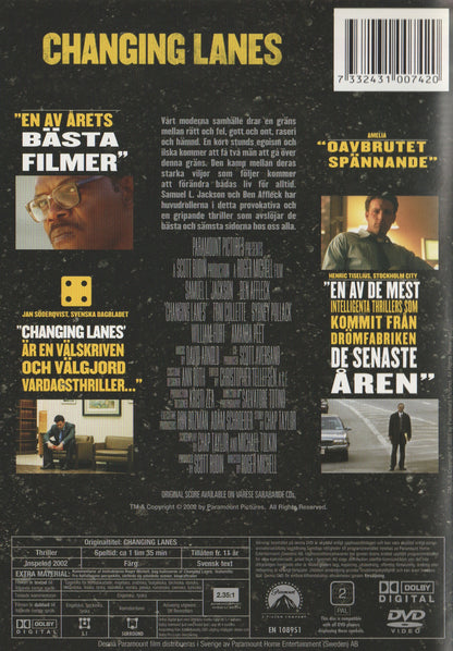 Changing Lanes (2002) DVD