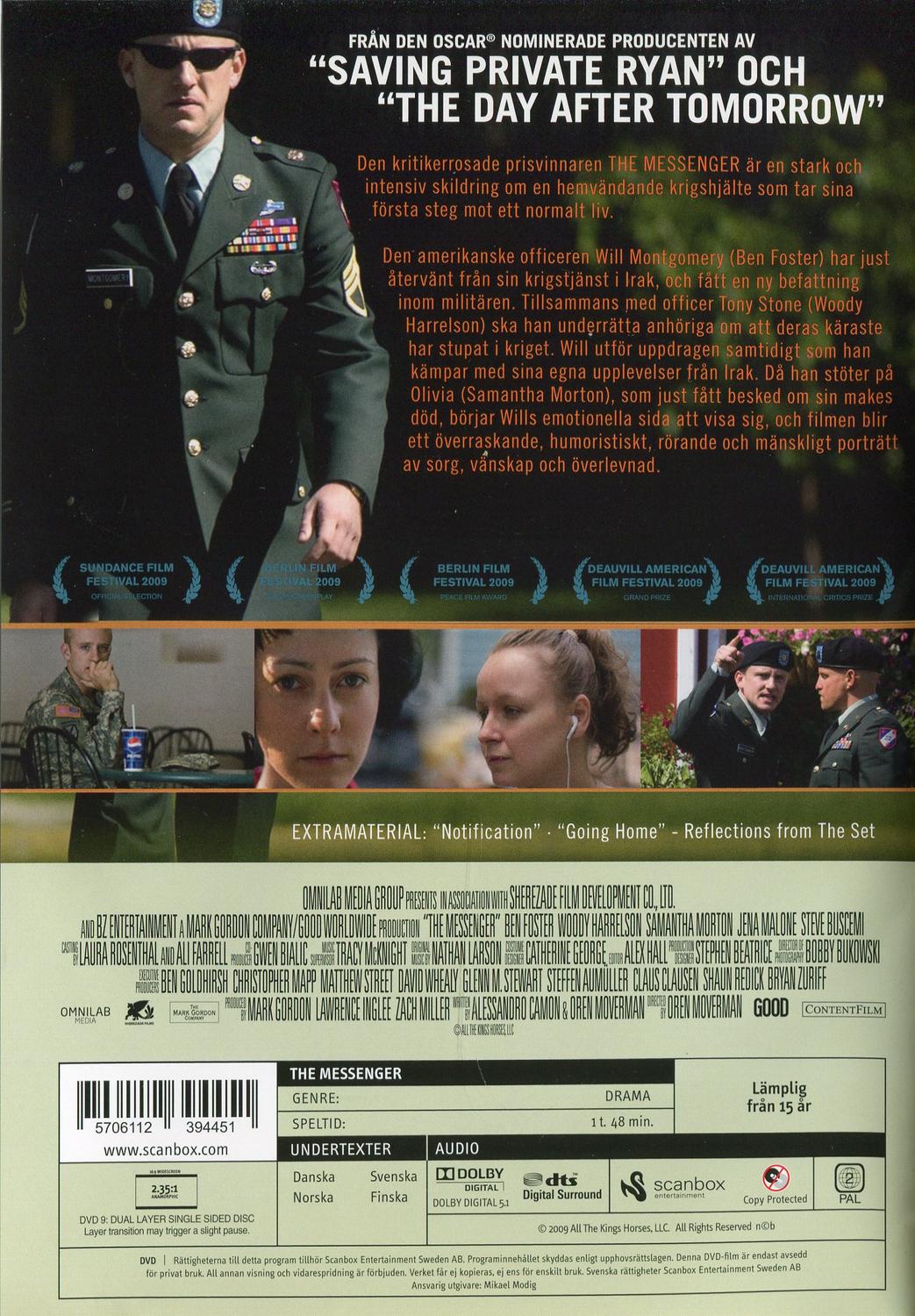 The Messenger (2009) DVD