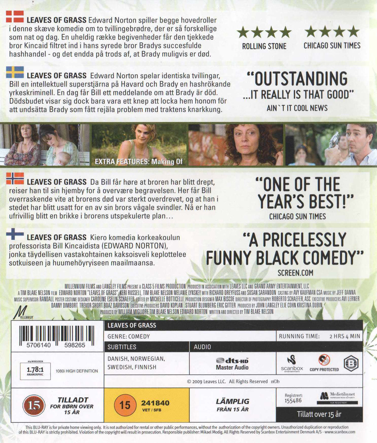 Leaves of Grass (2009) DVD