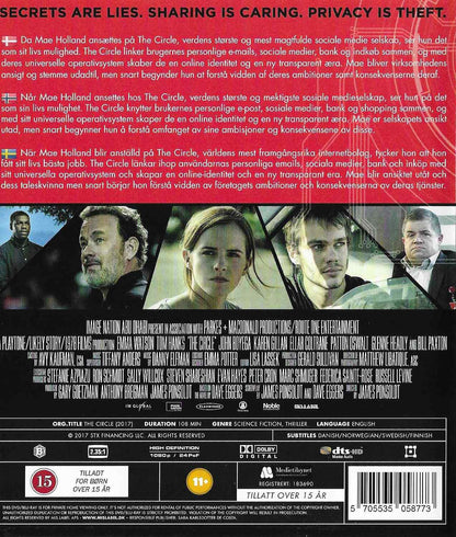 The Circle (2017) Blu-ray