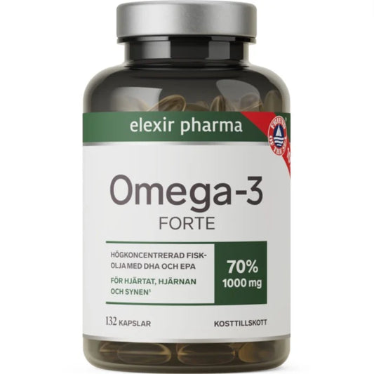 Elexir Pharma Omega-3 Forte 132 Capsules