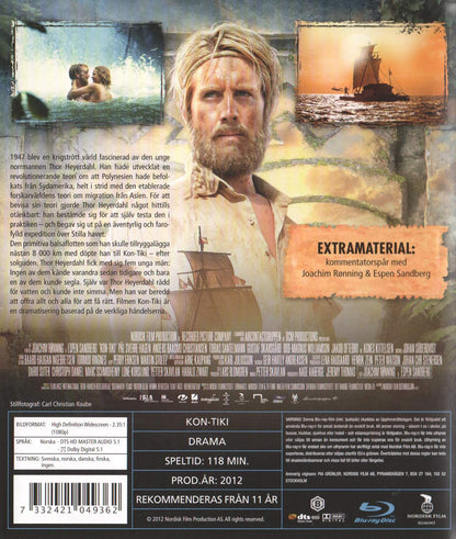 Kon Tiki (2012) Blu-ray