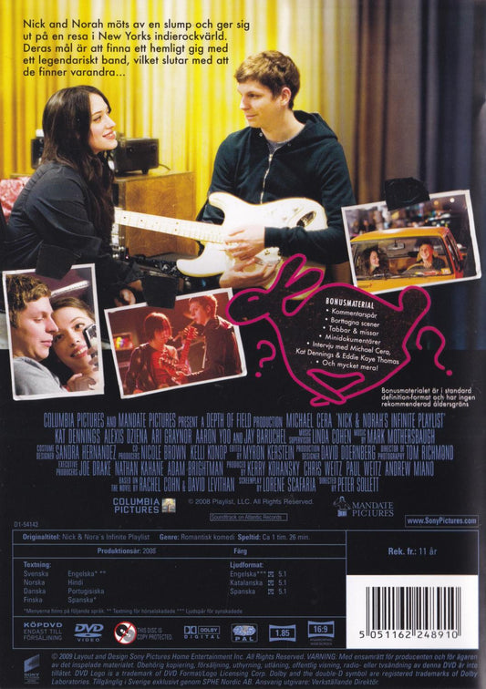 Nick & Norah's Infinite Playlist (2008) DVD