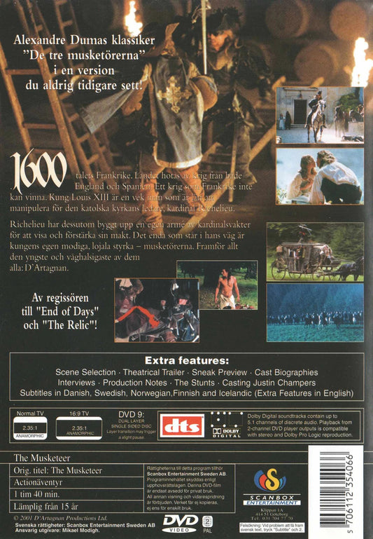 The Musketeer (2001) DVD