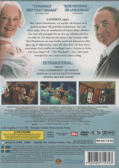 Mrs. Henderson Presents (2005) DVD