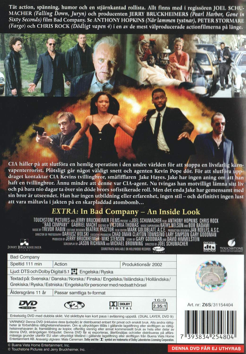 Bad Company (2002) DVD