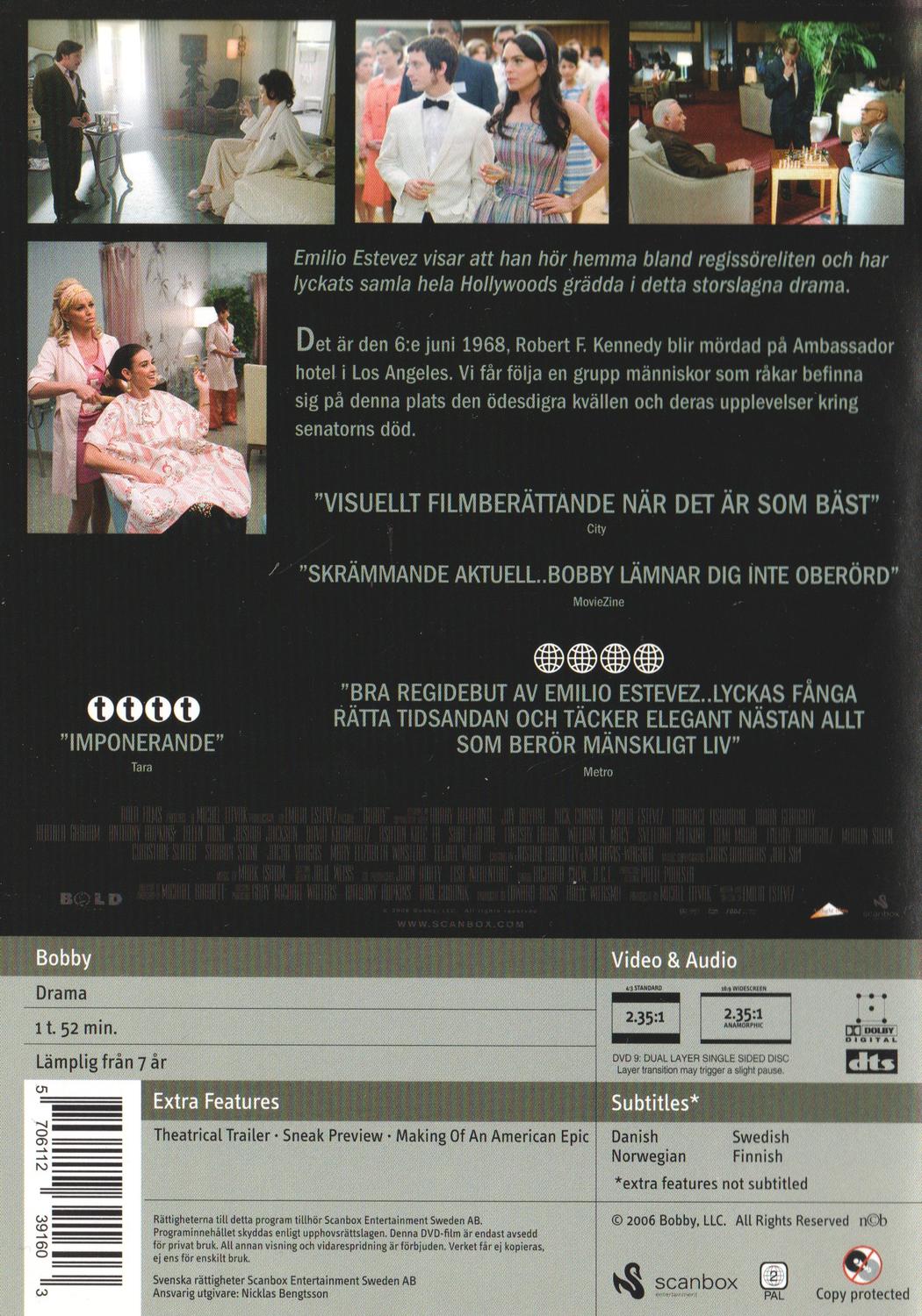 Bobby (2006) DVD