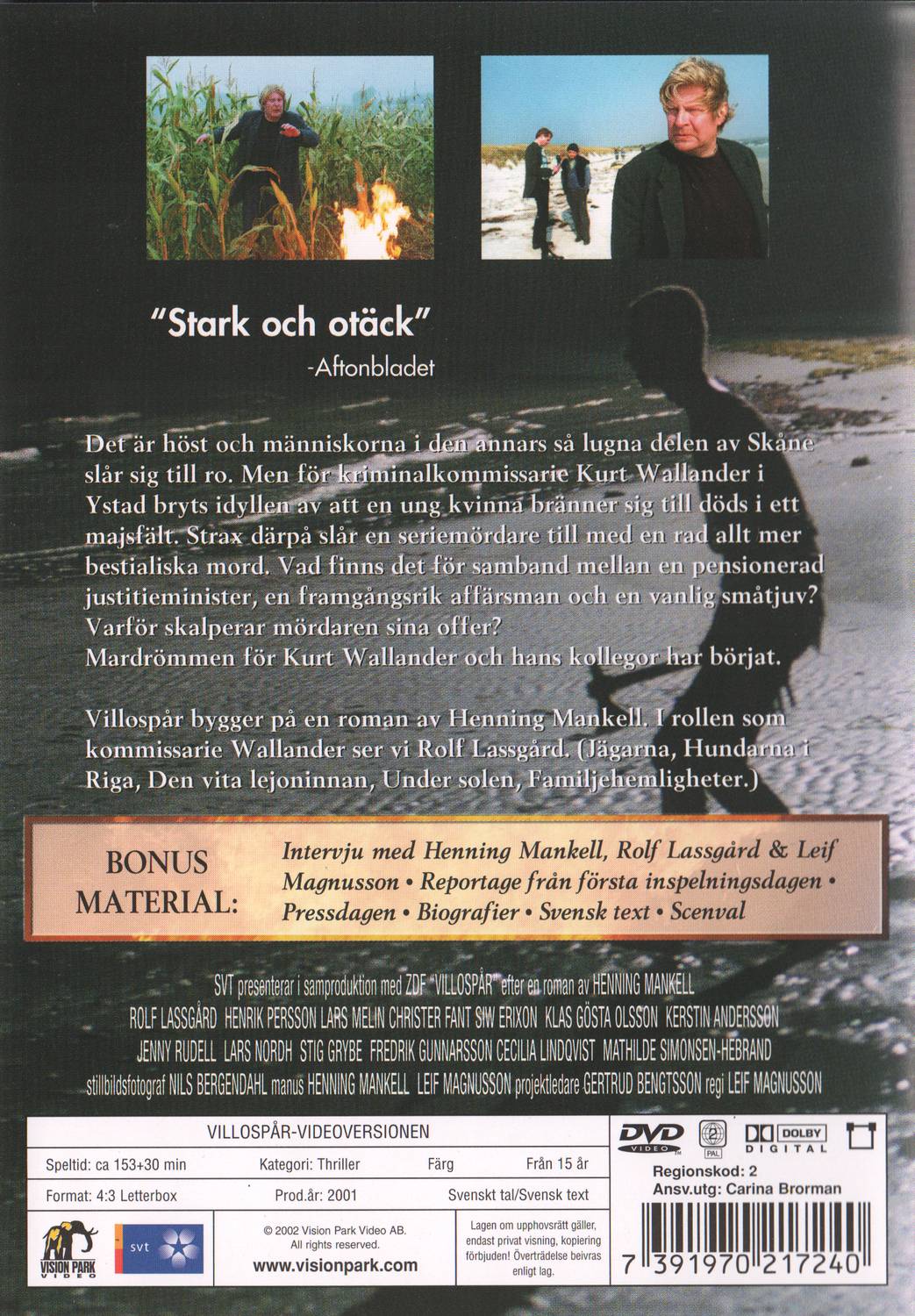 Villospår (2001) DVD