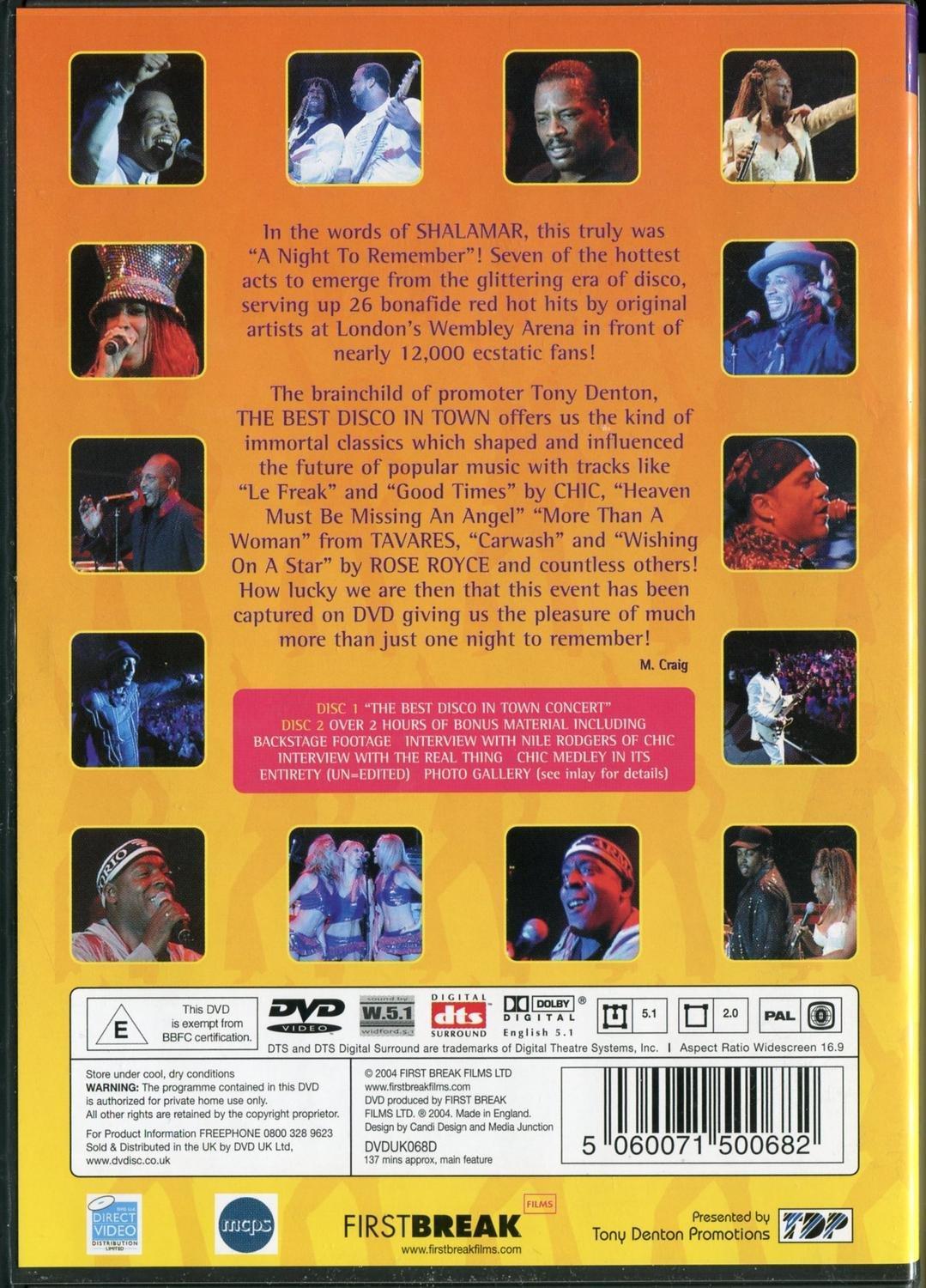 The Best Disco in Town LIVE at Wembly Arena London (2003) DVD
