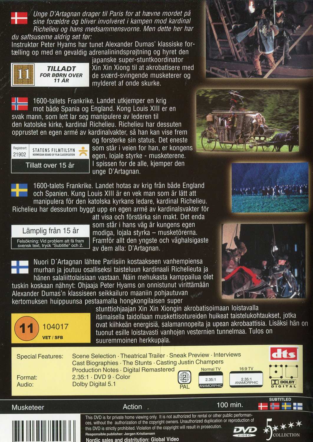 The Musketeer (2001) DVD
