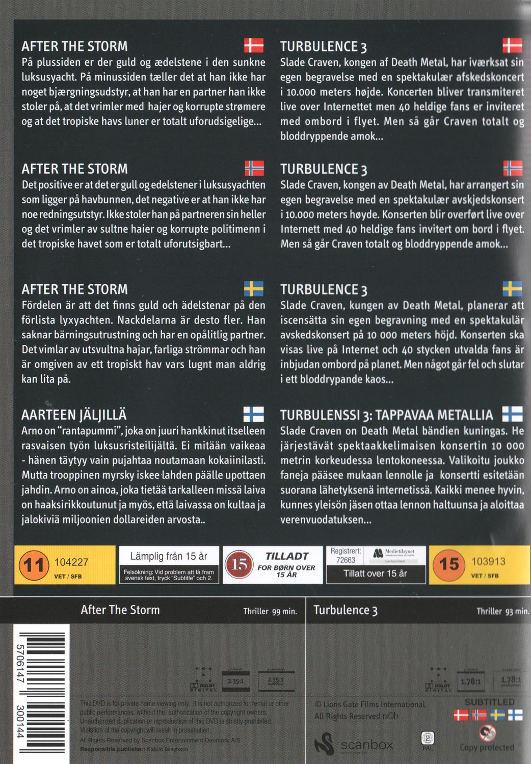After the Storm & Turbulence 3 DVD
