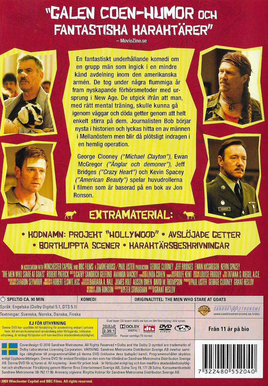The Men Who Stare at Goats (2009) DVD