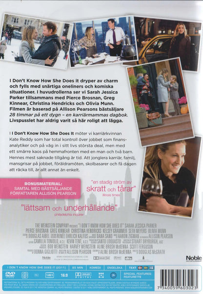 I Don't Know How She Does It (2011) DVD