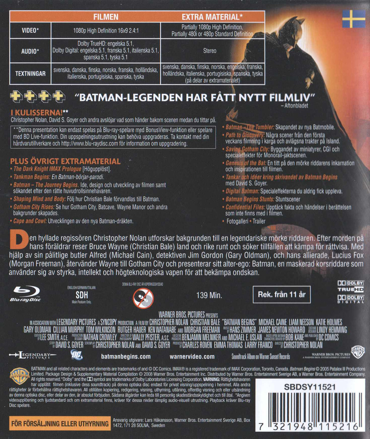 Batman Begins (2008) Blu-ray