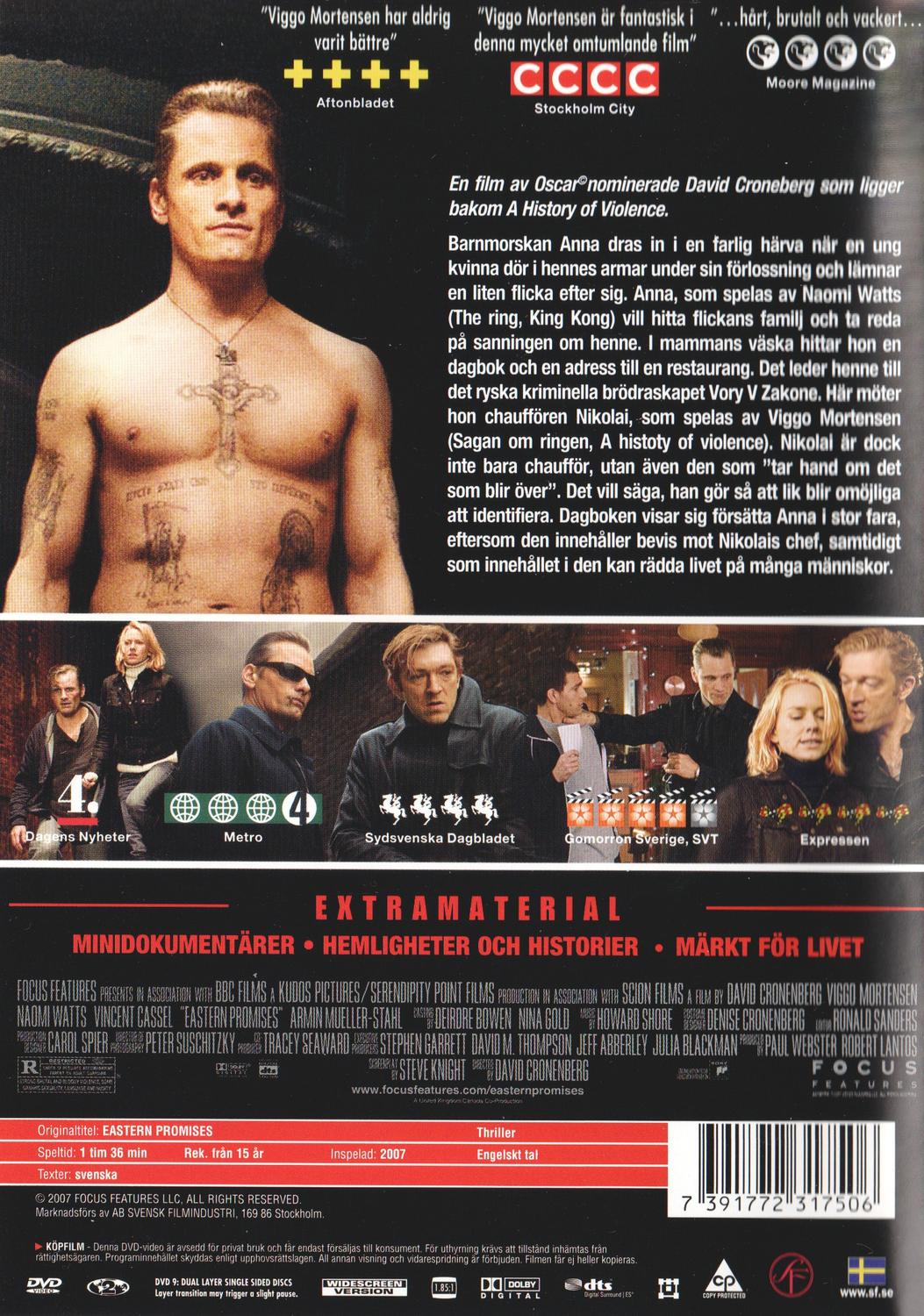 Eastern Promises (2007) DVD