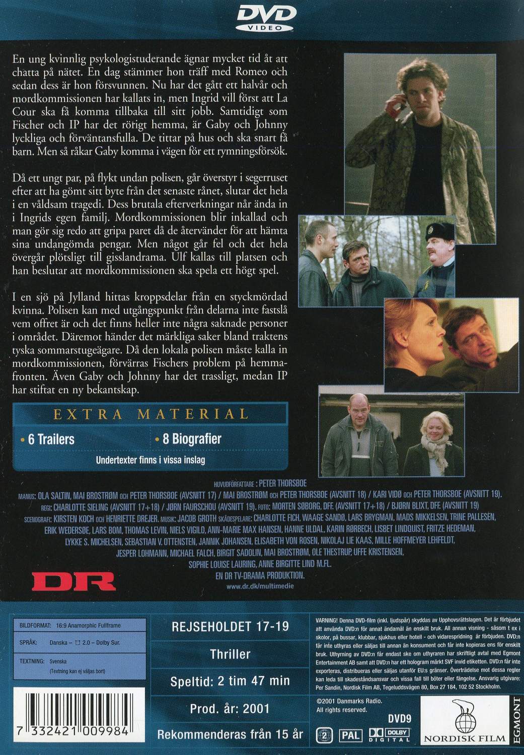 Rejseholdet 17-19 (2001) DVD, Mordkommissionen 6
