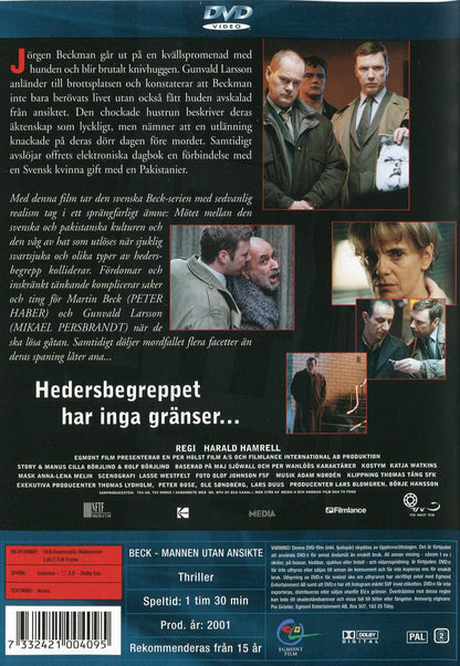 Beck Mannen Utan Ansikte (2005) DVD