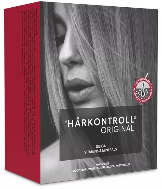 Hårkontroll Original 240 tabs Advanced Swedish Hair and Nail Supplement
