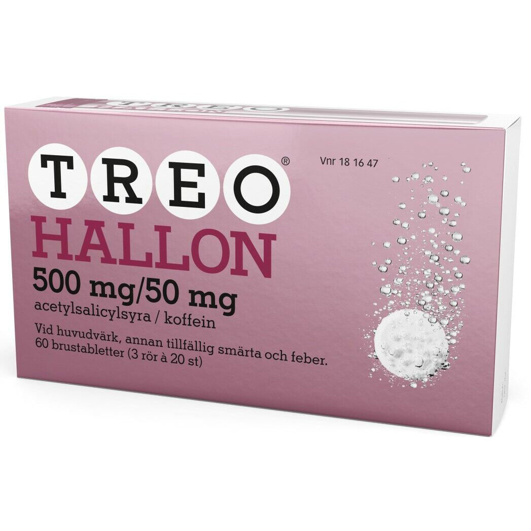 Treo Raspberry 500 mg/50 mg Effervescent Tablets 60 tabs