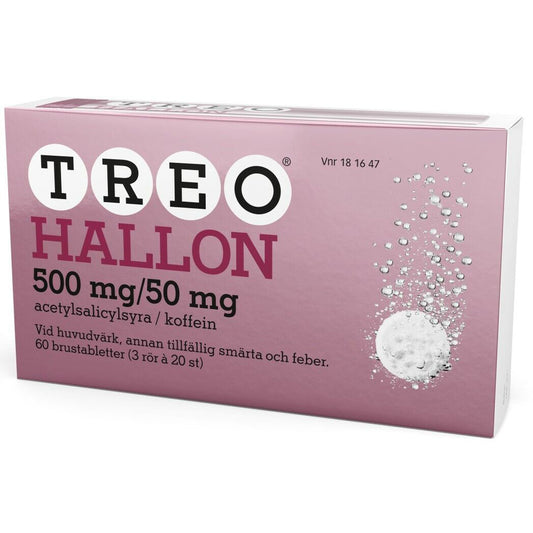 Treo Raspberry 500 mg/50 mg Effervescent Tablets 60 tabs